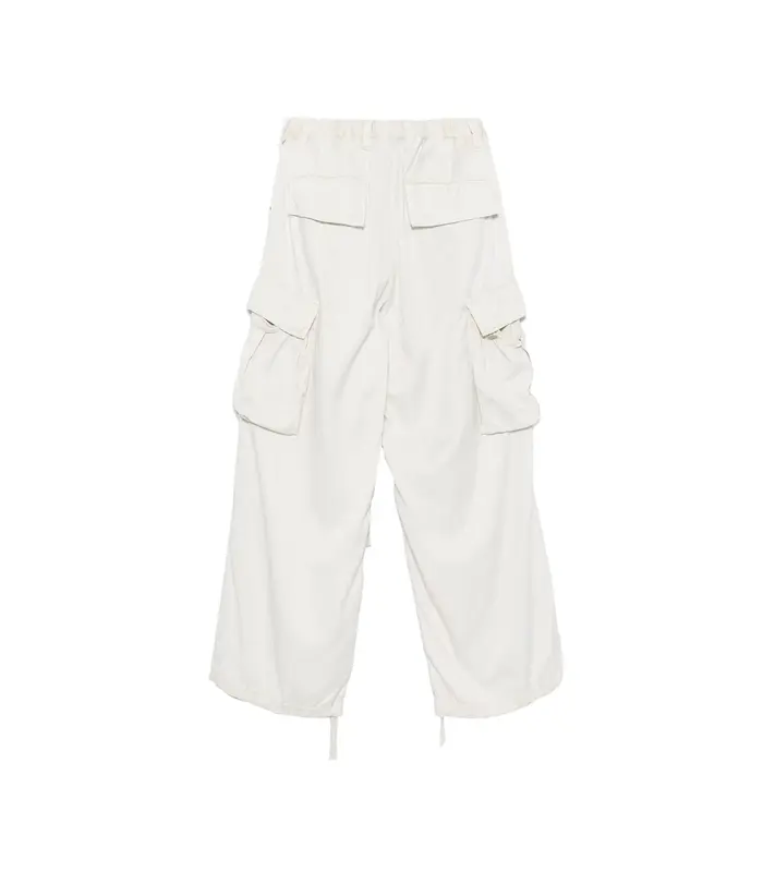 R/CO SATIN CARGO PANTS CREAM