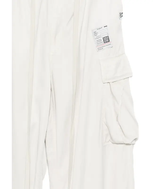 R/CO SATIN CARGO PANTS CREAM