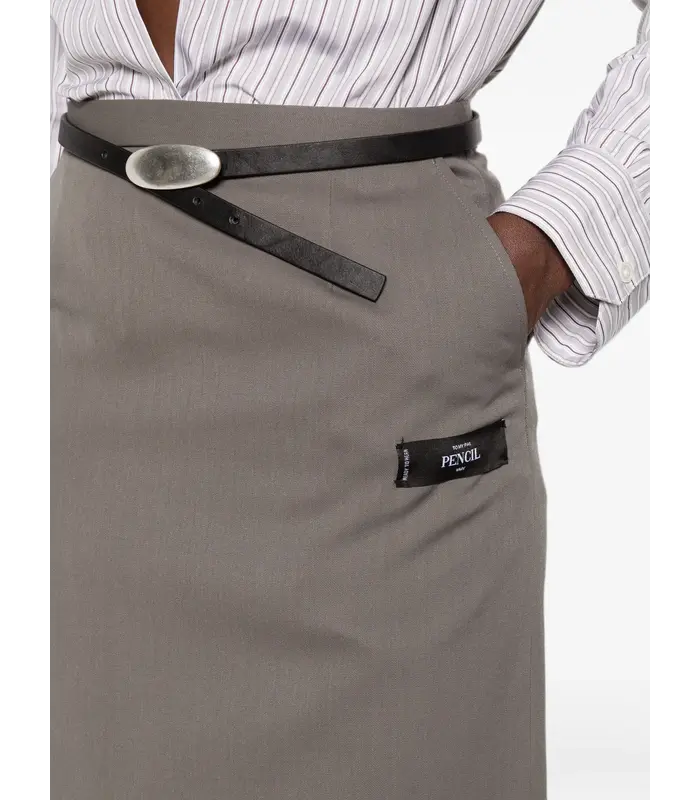 PENCIL SKIRT GRAY