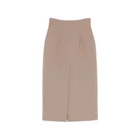 JU0591 SKIRT DARK TAUPE