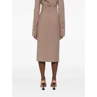 JU0591 SKIRT DARK TAUPE