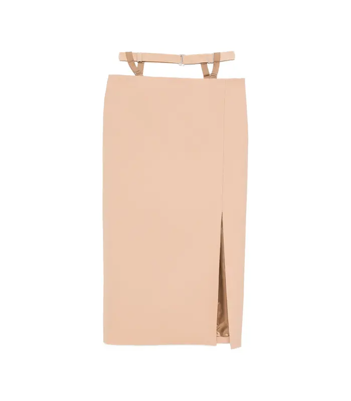 JU0598 SKIRT TAN