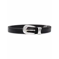 2 CM BELT BLACK LEATHER