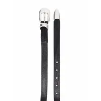 2 CM BELT BLACK LEATHER
