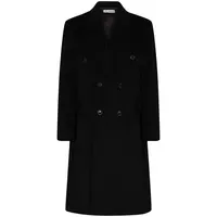 WHALE COAT BLACK HAIRY WOOL