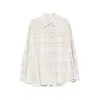 OUR LEGACY BORROWED SHIRT STELLA CHECK PRINT