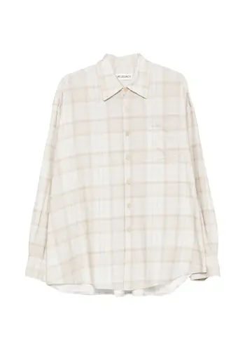 OUR LEGACY borrowed shirt stella check print