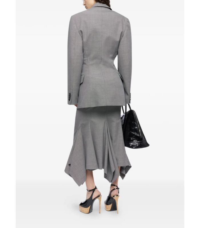 Midi skirt WHITE/BLACK