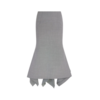 THE ATTICO Midi skirt WHITE/BLACK