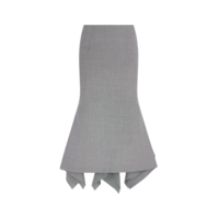 Midi skirt WHITE/BLACK