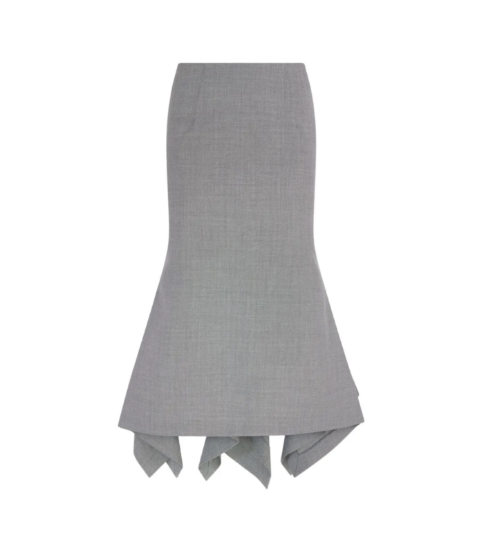 Midi skirt WHITE/BLACK