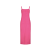 THE ATTICO Midi dress Neon pink