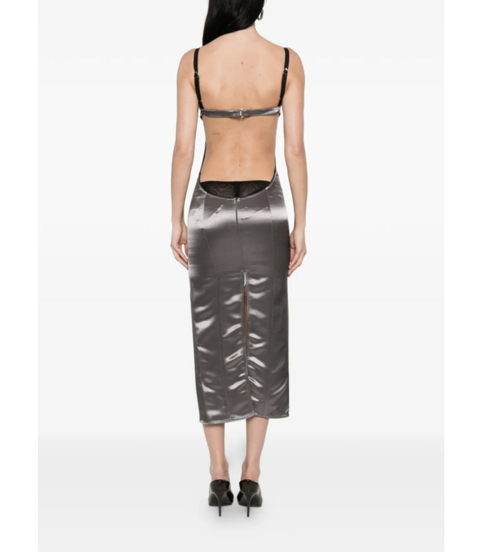 Midi Dress Metal Grey