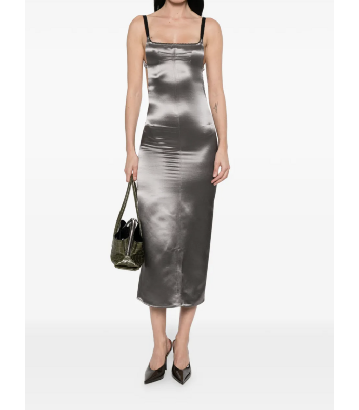 Midi Dress Metal Grey