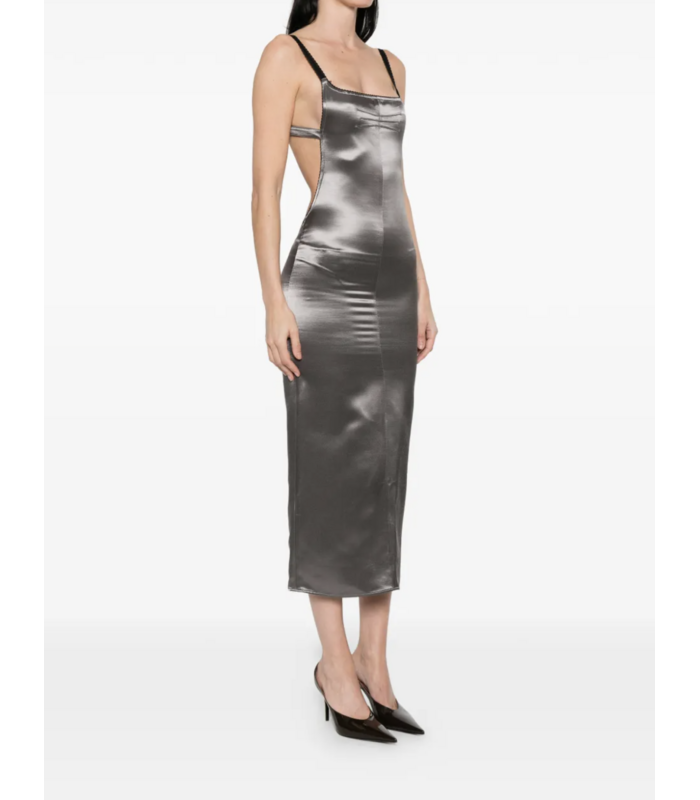 Midi Dress Metal Grey