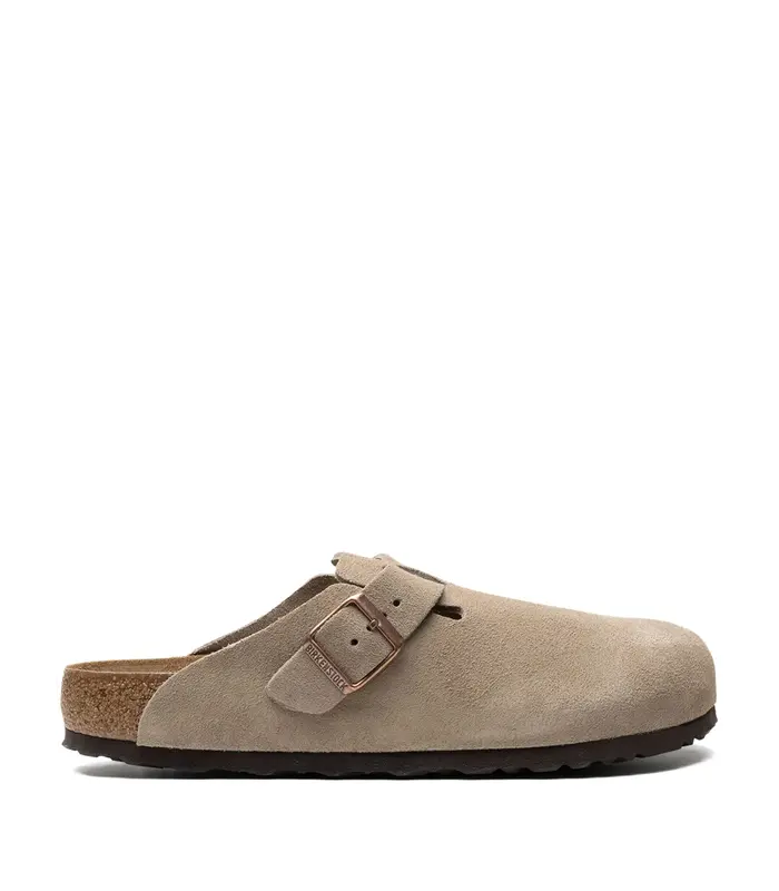 BOSTON SOFT FOOTBED SUEDE LEATHER UNISEX TAUPE