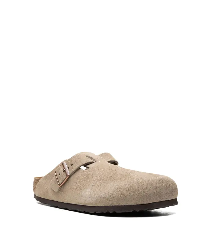 BOSTON SOFT FOOTBED SUEDE LEATHER UNISEX TAUPE