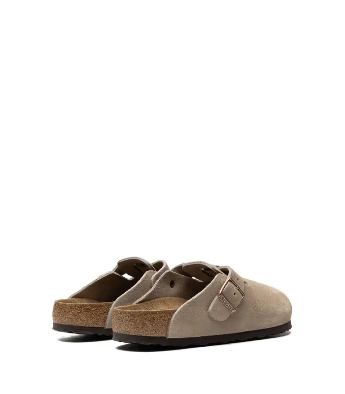 BOSTON SOFT FOOTBED SUEDE LEATHER UNISEX TAUPE