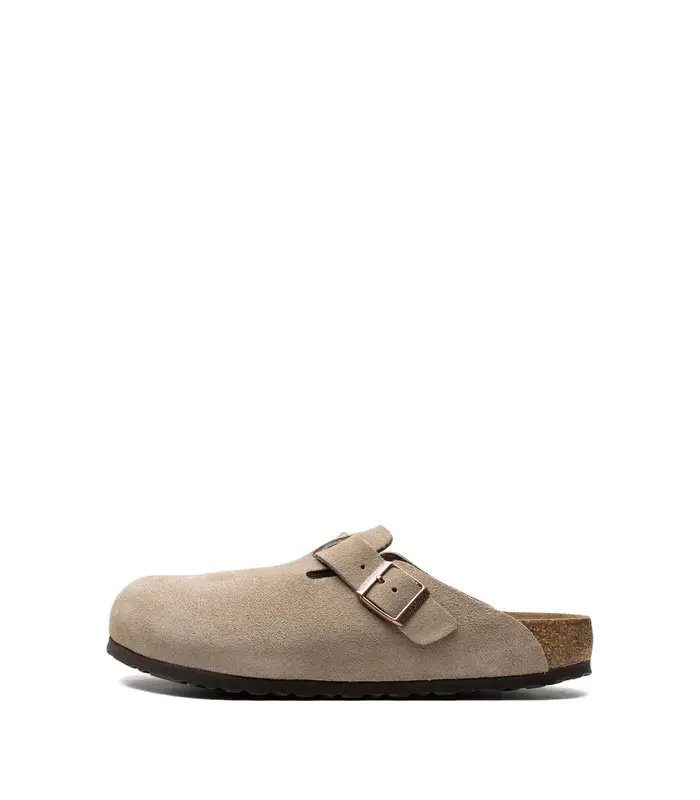 BOSTON SOFT FOOTBED SUEDE LEATHER UNISEX TAUPE