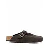 BIRKENSTOCK BOSTON SOFT FOOTBED SUEDE LEATHER UNISEX MOCHA