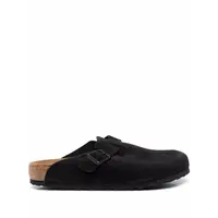 BOSTON SOFT FOOTBED SUEDE LEATHER UNISEX BLACK