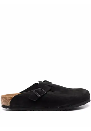 BIRKENSTOCK boston soft footbed suede leather unisex black