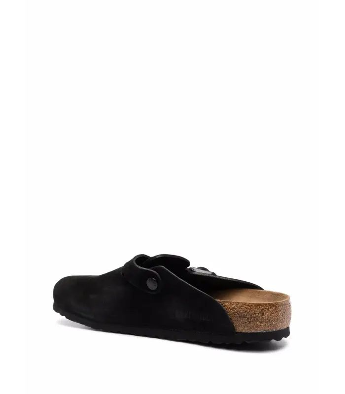 BOSTON SOFT FOOTBED SUEDE LEATHER UNISEX BLACK