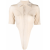 NINAMOUNAH BIPEDS BODY BLOUSES SHORT SLEEVE CHAMPAGNE