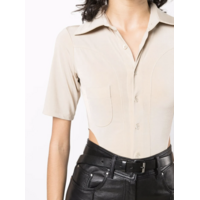 BIPEDS BODY BLOUSES SHORT SLEEVE CHAMPAGNE