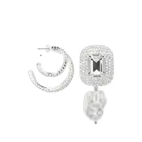 EARRINGS 11 RHODIUM