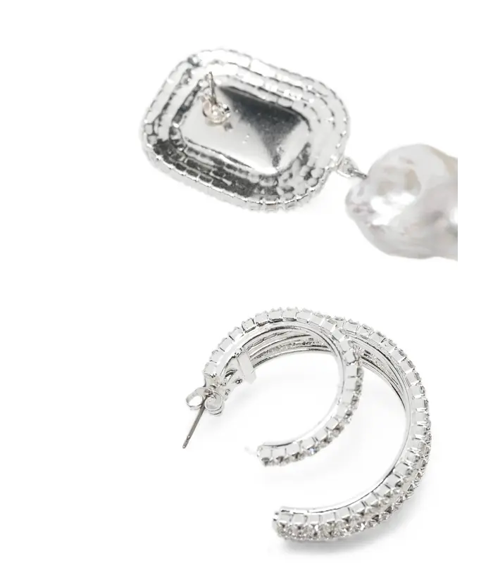 EARRINGS 11 RHODIUM