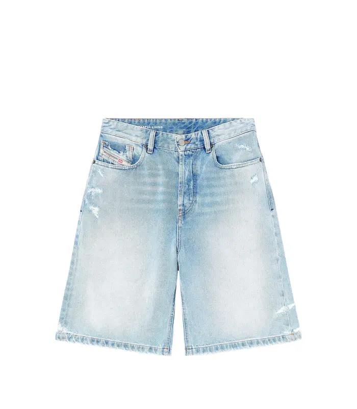 DE-SIRE-SHORT destroyed denim
