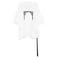 T-SHIRT TOMMY T MILK/BLACK