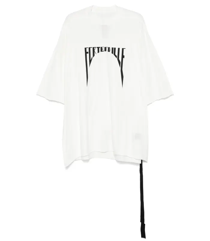 T-SHIRT TOMMY T MILK/BLACK
