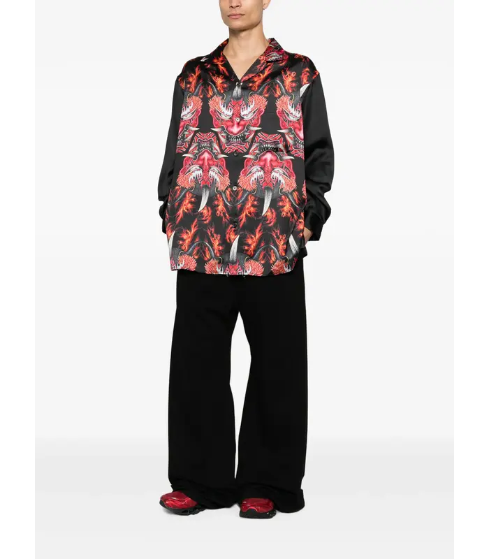 SATIN GFX SHIRT MULTCO