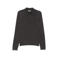 LS KNITTED POLO TOP ECORCE