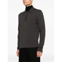 LS KNITTED POLO TOP ECORCE