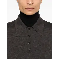 LS KNITTED POLO TOP ECORCE