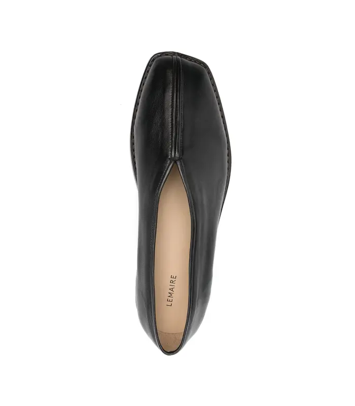 FLAT PIPED SLIPPERS BLACK/DARK CHOCOLATE
