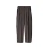 LEMAIRE BELTED RELAXED PANTS LICORICE