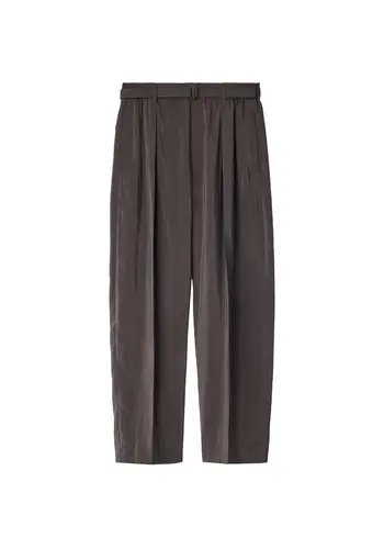 LEMAIRE belted relaxed pants licorice LEMAIRE belted relaxed pants licorice