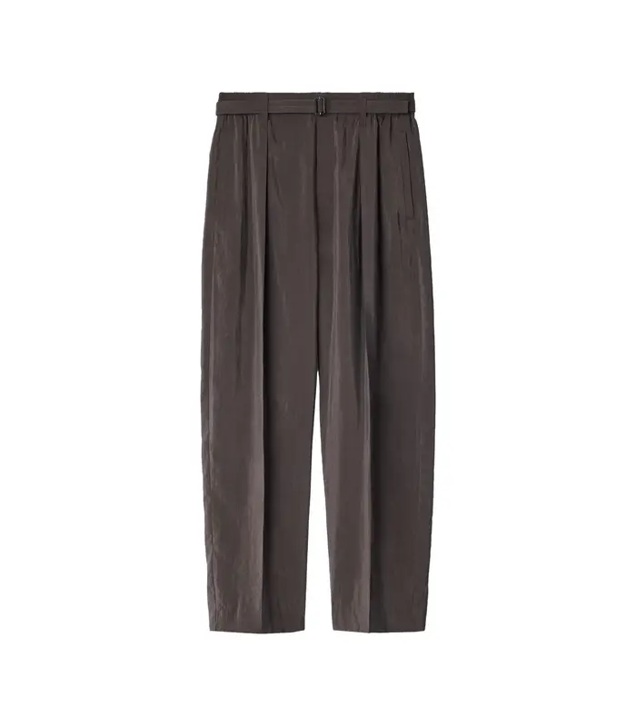 BELTED RELAXED PANTS LICORICE