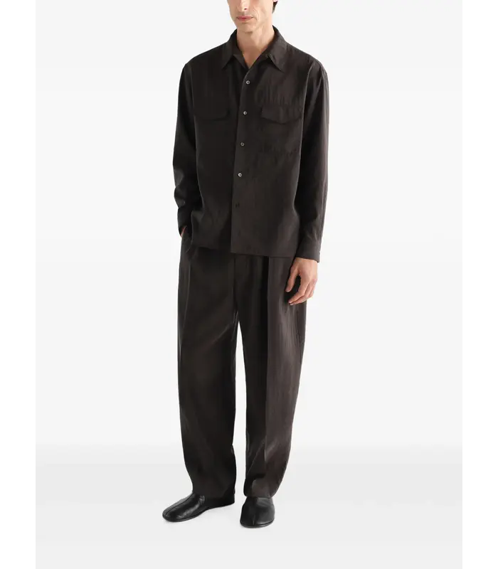 BELTED RELAXED PANTS LICORICE