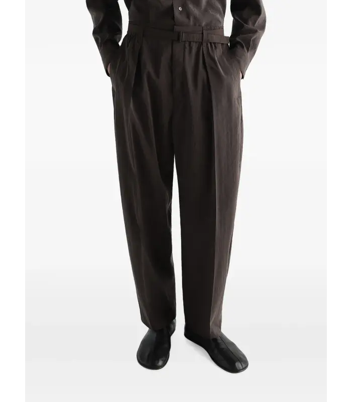BELTED RELAXED PANTS LICORICE