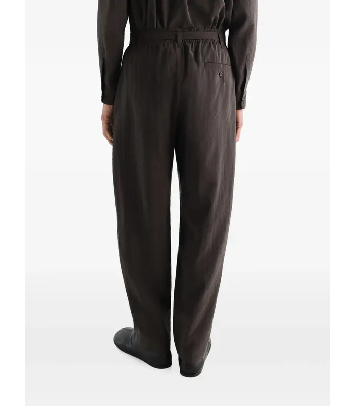 BELTED RELAXED PANTS LICORICE