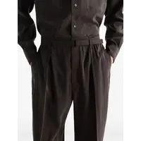 BELTED RELAXED PANTS LICORICE