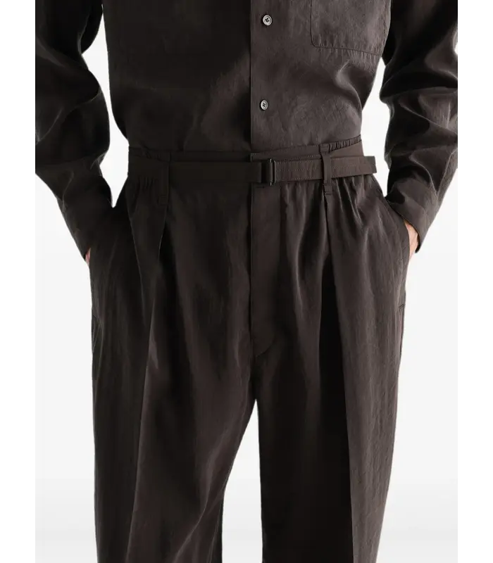 BELTED RELAXED PANTS LICORICE