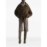 SHORT WRAP COAT MUD