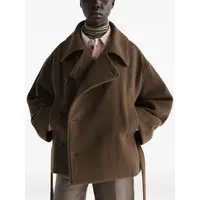 SHORT WRAP COAT MUD