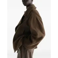 SHORT WRAP COAT MUD